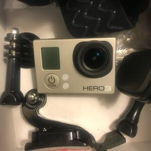GO PRO HERO ACTION CAMERA W/LOADS OF ACCESSORIES. Some never used, see all pics.